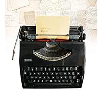 KHYTEBV Macchina da Scrivere d'Epoca, Vecchia Macchina da Scrivere Meccanica Inglese, macchinario di Normale utilizzo, Arte Antica, Regalo retrò, per Appunti o Lettere o Scrittura Creativa