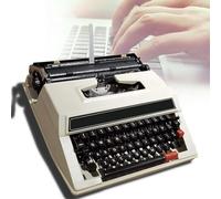 KHYTEBV Macchina da Scrivere Manuale Portatile Tradizionale Vecchio Stile - Macchina da Scrivere Vintage per Un Flusso nostalgico, Macchine da Scrivere Vintage, vivi Il Fascino del
