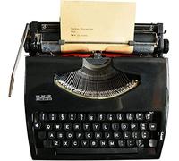 KHYTEBV Macchina da Scrivere Manuale retrò Vintage, Funzionale, Decorazione per la casa, per Scrittura Creativa e Artigianato, Ottima per Lettere e Scrittura Libera