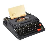 KHYTEBV Macchina da Scrivere Meccanica Inglese, Macchina da Scrivere Manuale Portatile Tradizionale Vecchio Stile, Macchine da Scrivere antiche con Finitura Vintage per Appunti o Lettere