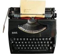 KHYTEBV Macchina da Scrivere Meccanica Inglese Vecchio Stile, Classica Nostalgia, Macchina da Scrivere Manuale retrò Portatile per Uso Normale, Macchina da Scrivere Vintage