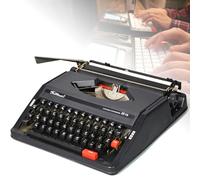 KHYTEBV Macchina da Scrivere Vintage Creativa, Vecchia Macchina da Scrivere Manuale retrò, scrivi romanzi Ovunque, Scrittura Libera, Scrittura Creativa, Artigianato, Nero