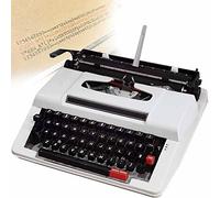 KHYTEBV Macchina da Scrivere Vintage Ideale per scrittori avventurosi nella Giungla, Manuale retrò in Rosso Nero con Tastiera Inglese, Perfetta per Scrivere romanzi A