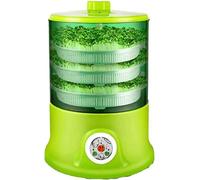 KHYTEBV Macchina per germogli di soia Intelligente a 3 Strati da 1,5 l, Multifunzionale, Automatica, per germogli di soia, Strumenti Fai da Te Fatti in casa