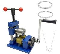KHYTEBV Macchina per laminazione di Gioielli Macchina per arrotondamento di Gioielli Manuale Manovella Combinazione Laminatoio per Gioielli Pressa Strumento per compresse Je