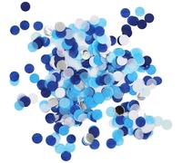 KHYYQUA 50 g Coriandoli Matrimonio, Compleanno, Blu Argento, per Feste, Multiplo, Metallico a Due Toni, Rotondi, Carta e Glitter