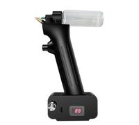 KHZKHC Kit Aerografo Portatile, Pistola Aerografo Manuale Automatica, Pressione dell'Aria Regolabile da 0 a 30 PSI, con Display di Potenza, Include 3 Flaconi Spray da 50 Ml, per Pittura E Nail Art