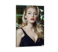KHZTTREXT Poster decorativo da parete con famosa attrice Blake Lively e decorazione moderna per la camera da letto, 60 x 90 cm