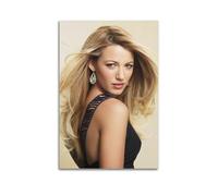 KHZTTREXT Poster decorativo da parete con famosa attrice Blake Lively e decorazione moderna per la camera da letto, 50 x 75 cm