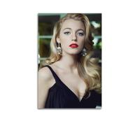 KHZTTREXT Poster decorativo da parete con famosa attrice Blake Lively e decorazione moderna per la camera da letto, 40 x 60 cm