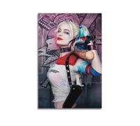 KHZTTREXT Poster decorativo da parete con famosa attrice Margot Elise Robbie, decorazione moderna per camera da letto, 50 x 75 cm