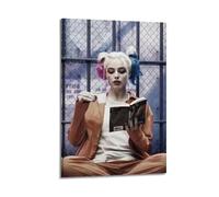 KHZTTREXT Poster decorativo da parete con famosa attrice Margot Elise Robbie, decorazione moderna per camera da letto, 60 x 90 cm