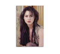 KHZTTREXT Poster decorativo da parete con famosa attrice Monica Bellucci, decorazione moderna per la camera da letto, 50 x 75 cm