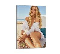 KHZTTREXT Poster decorativo da parete con famosa attrice Sydney Sweeney e decorazione moderna per la camera da letto, 50 x 75 cm