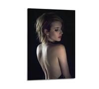 KHZTTREXT Poster decorativo da parete su tela con famosa attrice e cantante Emma Roberts, decorazione moderna per camera da letto, 50 x 75 cm