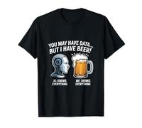 Ki Bianco Tutto Io Bevo Tutto Divertente Birra Shirt Maglietta