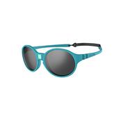 Ki ET LA - Occhiali da sole per bambini stile Jokakids - Infrangibili al 100% - Blu Pavone - 4-6 anni