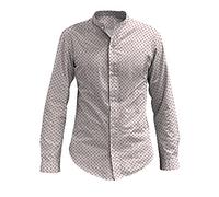 Ki Osa by Matteo Bosio Camicia in Cotone “Ki-OSA” Collo Coreana, Red Lobster, 40