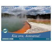 Kia ora, Aotearoa - Wunderbares Neuseeland (Tischkalender 2026 DIN A5 quer), CALVENDO Monatskalender: Neuseeland - Mittelerde - das schönste Ende der Welt!