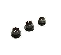 Kiaish Set di 3 manopole da 1/4 di pollice in stile Jass Bass, con inserto in ottone marrone, grandi e piccole