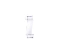 Kiamami Valentina - Appendino per Accappatoio | Gancio per Termoarredo | Resina Termoplastica Trasparente | Bianco, Resina