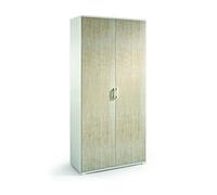 Kiamami Valentina - Armadio multiuso per il bagno con doppia anta, 4 ripiani interni regolabili