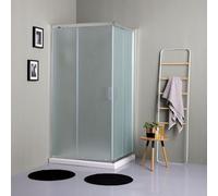 Kiamami Valentina Box Doccia Rettangolare 70x100 Vetro Satinato 6mm Giada