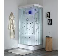 Kiamami Valentina Cabina Box Doccia idromassaggio 70x90 con Bagno Turco | Iride