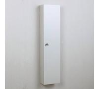 Kiamami Valentina Colonna bagno sospesa bianca con un'anta e ripiani interni | Simply