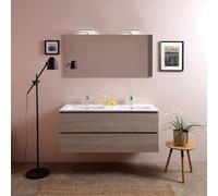 Kiamami Valentina - Mobile Bagno 120 Cm Con Due Cassetti E Doppio Lavabo | Berlin