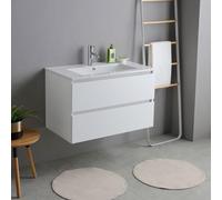 Kiamami Valentina - Mobile Bagno Base Con Lavabo 80Cm Bianco | Bilbao