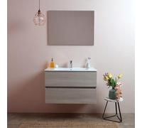 Kiamami Valentina Mobile Bagno Sospeso 80 Cm Berlin Olmo Leone Con Lavabo