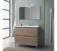 Kiamami Valentina Mobile con lavabo a terra 100 cm quercia | Laguna