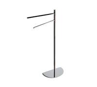 Kiamami Valentina - Piantana d'appoggio con porta salviette e basamento a mezzaluna cromato