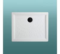 Kiamami Valentina - Piatto Doccia in Ceramica Bianca 100x80cm h6cm | Malta