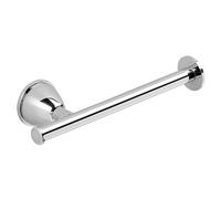 Kiamami Valentina - Porta Rotolo Gemma | Acciaio Cromato | Design Classico ed Elegante | Barra Semplice e Funzionale | Adatto a Bagni Piccoli, 17 cm, Metallo