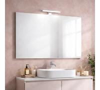 Kiamami Valentina - Specchiera 100x60 con bordo filo lucido e lampada a led