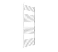 Kiamami Valentina - Termoarredo per il bagno 75x150 in acciaio bianco