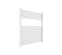 Kiamami Valentina - Termosifone bagno moderno in acciaio bianco 75x77