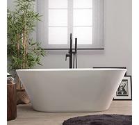 Kiamami Valentina - Vasca da bagno autoportante in acrilico bianco Allegra