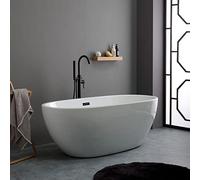 Kiamami Valentina - Vasca da bagno in acrilico freestanding bianca Cassiopea