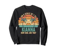 Kianna Cute Retro Girls Groovy Kianna Personalized Name Felpa