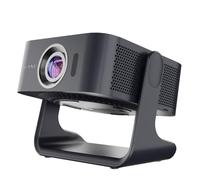 Kiano Elegance Cinema Proiettore Full HD 1080p, Compatibile 4K, 400ANSI Lumen, Messa a fuoco e Correzione trapezoidale Automatiche, Wi-FI, Bluetooth 5.4, AirPlay, Miracast, DLNA, Grigio