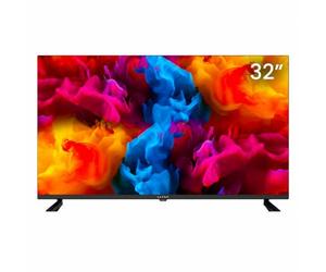 KIANO Smart TV 32" Elegance - HD Ready (1366×768), schermo DLED senza cornice - Netflix, YouTube, Prime Video - Triplo tuner DVB-T2/S2/C - Bluetooth, USB-Recording - 3 HDMI, 2 USB - Nero