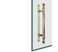 Kiaoeiuyti Manico a Traino della Porta, Negozio di Vetro in Vetro in Vetro in Legno in Stile casa in Legno in Telaio in Acciaio Inossidabile Resistente Hardware della Porta, 6 Lunghezze (120 × 90 cm)