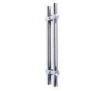 Kiaoeiuyti Manico della porta in vetro in acciaio inossidabile spesso Office Porta Pull-Pull/Spaziatura del foro regolabile del fienile, 4 lunghezze (80 × 50 cm)