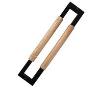 Kiaoeiuyti Manico della porta manici per porta della stalla in acciaio inossidabile grande con hardware, manico a barra a spinta scorrevole a due lettere 40/80/100 cm, impugnatura porta portante per