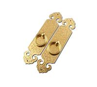 Kiaoeiuyti Manico della porta pura rame manico dritto mobile mobile impianto di installazione di mobili semplici mobili (colore: bronzo, dimensione: 12 cm) (ottone 14 cm)