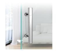 Kiaoeiuyti Manico della porta scorrevole Hwing Porta per porta di vetro, manico della porta scorrevole del bagno in acciaio in acciaio inossidabile, impermeabile e antiruggine (245 mm)