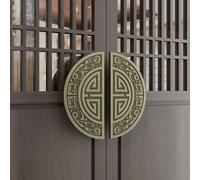 Kiaoeiuyti MODERNA MODERNO PORTA DI INGRESSO DOPPIORE VERDE PERSO per porte in vetro/legno, hardware della porta interna ed esterna, design a spinta, 40x30 cm